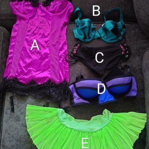 Bartender/dancer/fetish bodysuits, corsets, bottoms, clubwear